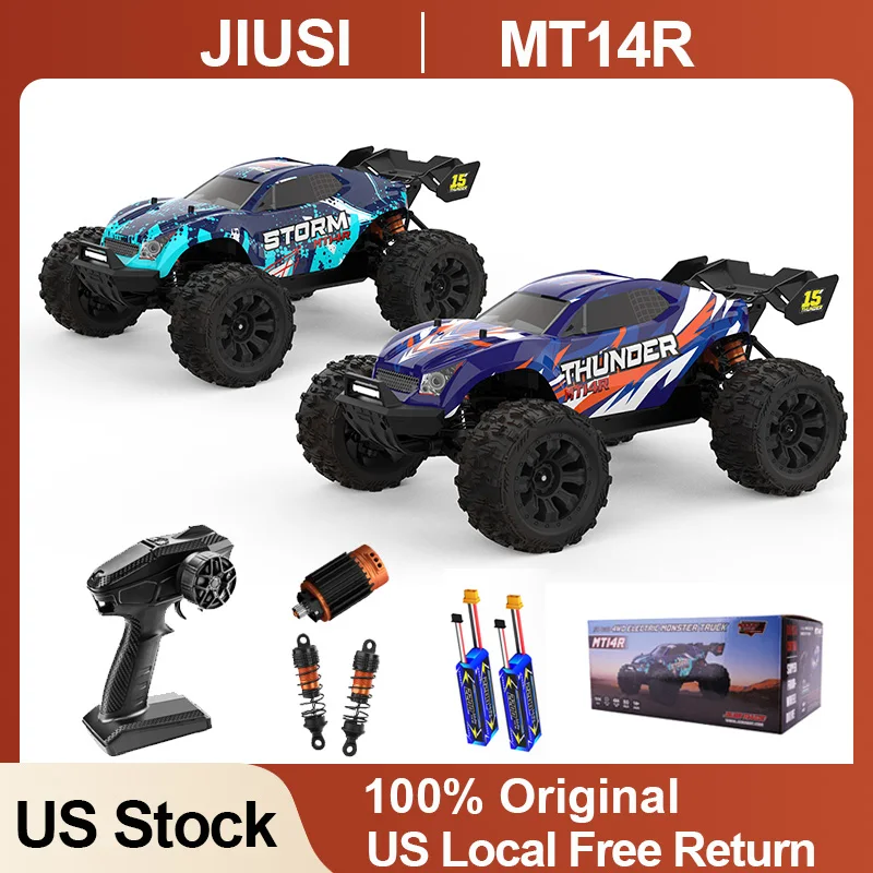 

JIUSI MT14R 1/14 4WD Высокоскоростной радиоуправляемый внедорожник 80 км/ч Бесщеточный полноприводный радиоуправляемый автомобиль с дистанционным управлением 3S Drift Racing Toy