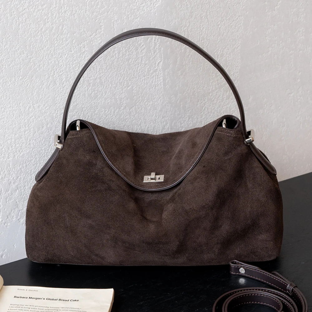Tas Selempang Wanita Kulit Sue - Bucket Bag Suede ulasan dan harga