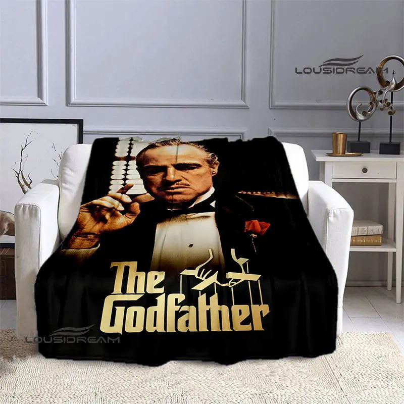 Il padrino retro Print coperta bambini coperta calda flanella morbida e accogliente coperta divano letto auto Must-Have coperta regalo di compleanno