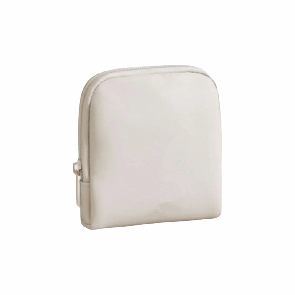 Durable PU Leather Jewelry Bag Multi Layer Large Capacity Jewelry Pouch Solid Color Zipper Storage Bag