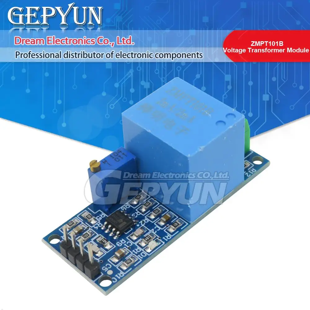 ZMPT101B Active Single Phase Voltage Transformer Module AC Output Voltage Sensor Mutual Inductance Amplifier for Arduino