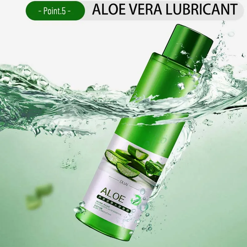 Lubricante casi desnudo a base de agua, lubricante personal con aloe vera orgánica, seguro para juguetes y condones para adultos con pH equilibrado