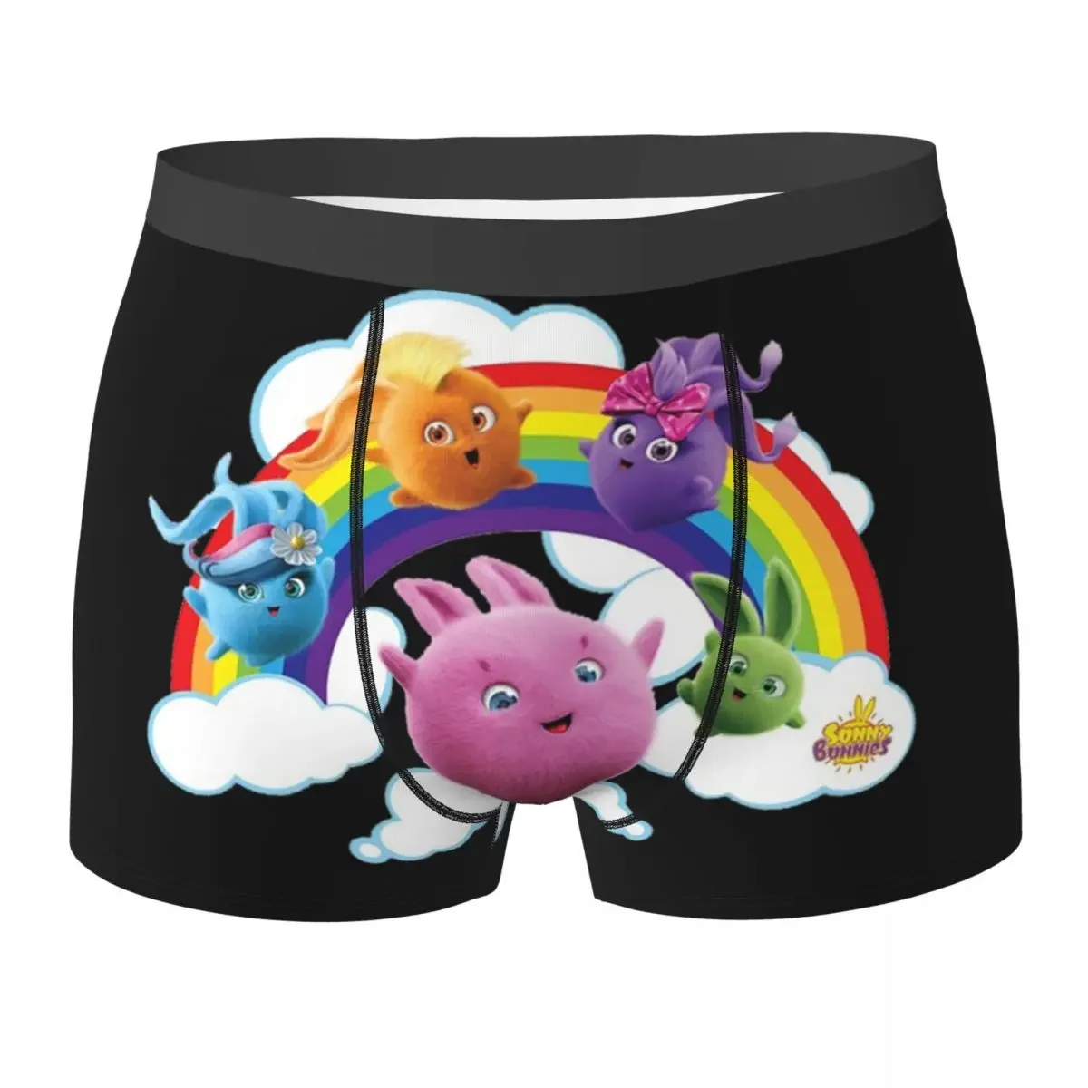 Boxer Underpants Shorts Sunny Bunnies (9) Panties Male Ventilate Underwear for Homme Man Boyfriend Gifts