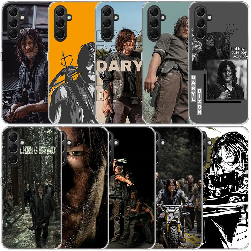 DARYL, The Walking Dead Man Clear Phone For Samsung Galaxy A55 A35 A25 A15 A05S A04S A14 A24 A34 A54 A03S A13 A23 A33 A53 A73 A9