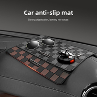 Car Plaid Anti Slip Pad Auto Dashboard Storage Mat For Jaguar X S F XF XE XJ XK XEL XFL XJL XJ6 XJS XKR XFR F-Type F-Pace E-Pace