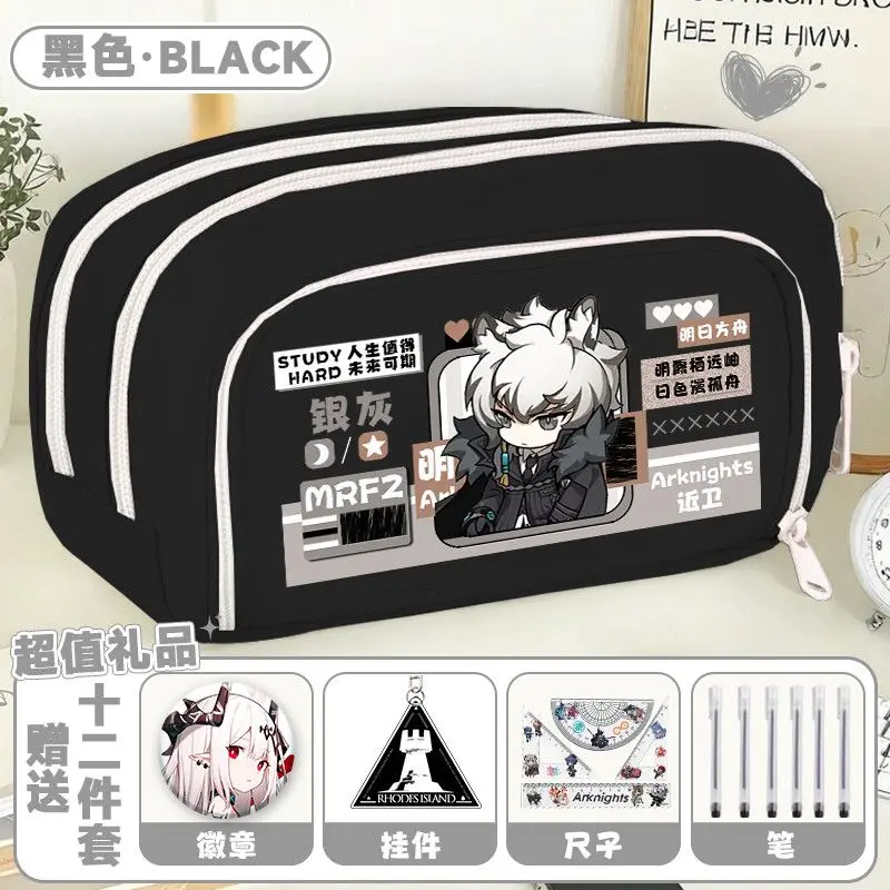 متوفر 2025 لعبة أنيمي الفرسان كوس Amiya Skadi Exusiai SilverAsh للجنسين الحرم الجامعي طباعة بسيطة تخزين مقلمة هدية