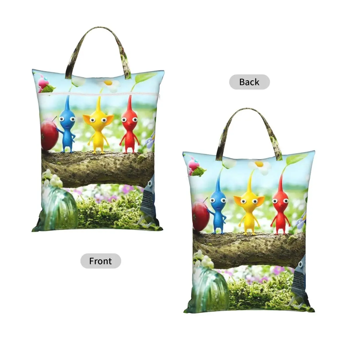 Pikmin Laundry Collector Foldable Laundry Basket Large Storage Washing Basket Home Organizer