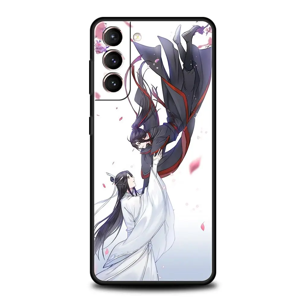 Anime Mo Dao Zu Shi Cute Phone Case For Samsung Galaxy S22 S21 S20 Ultra FE 5G S10E S10 S9 S24 Plus S23 Cover Black