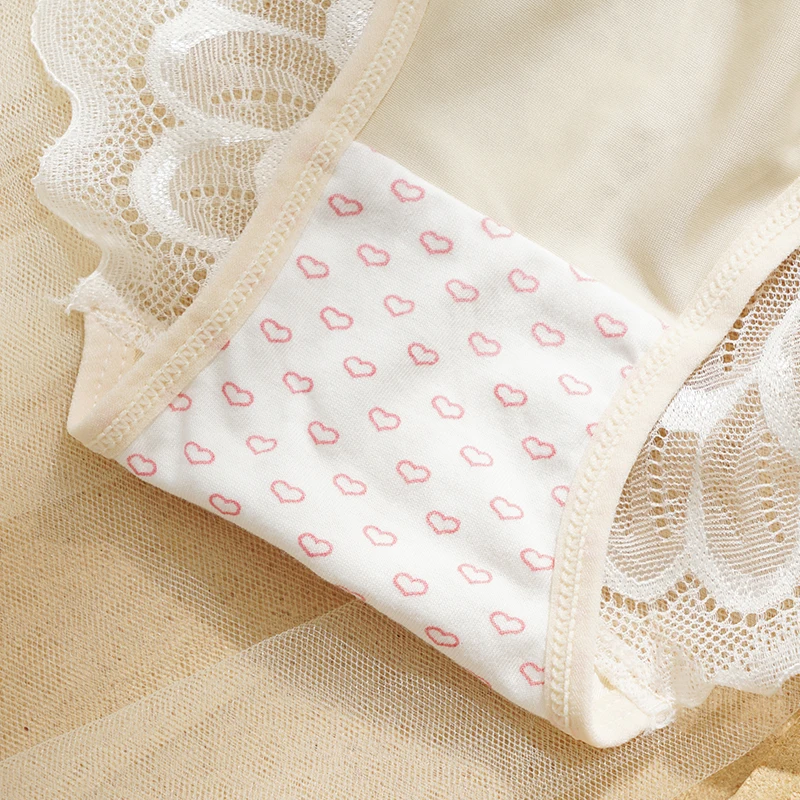 Sexy krajkové kalhotky pro ženy, dívky, spodní prádlo, dámské kalhotky s nízkým pasem, zdobené motýly - náhled 5