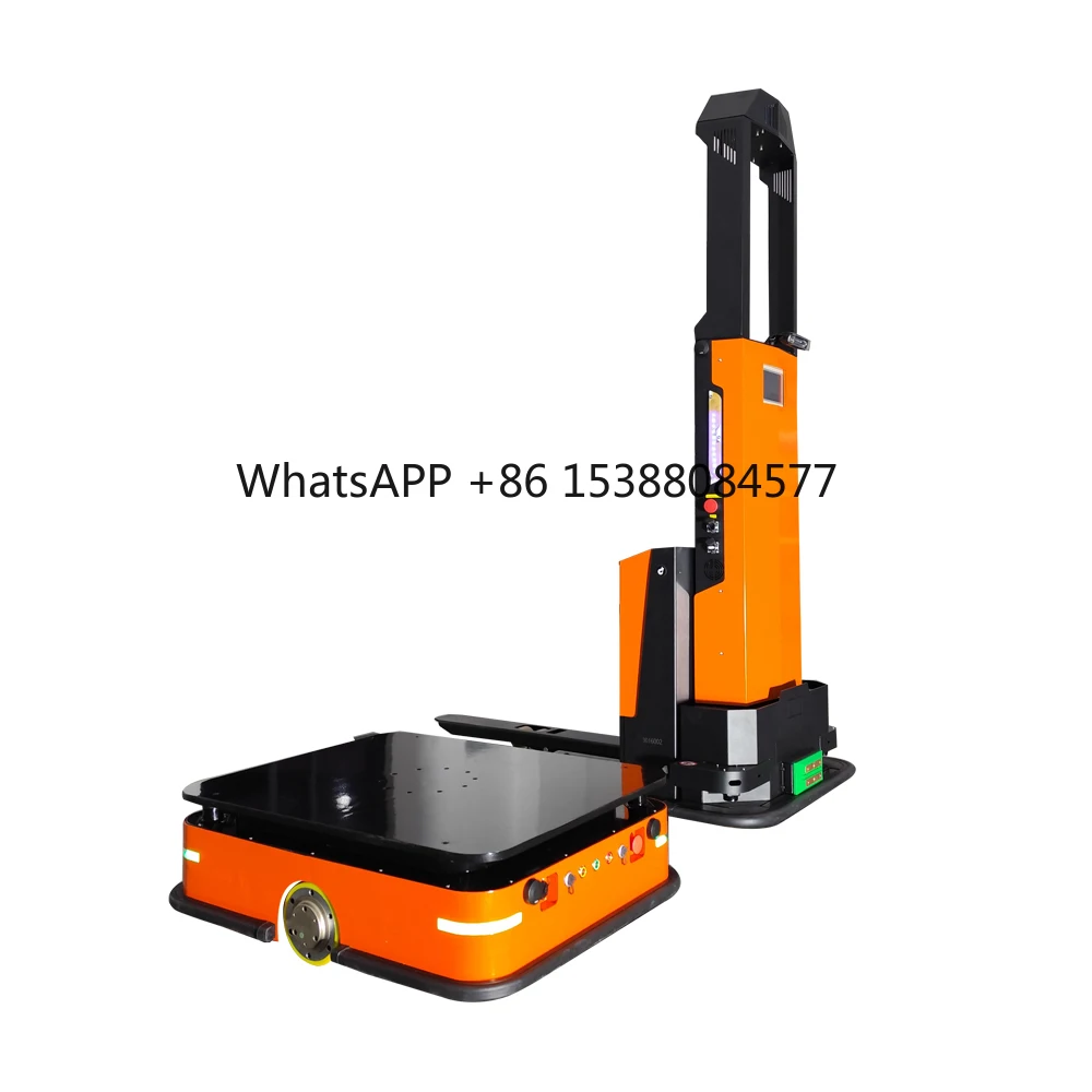 TZBOT Лазерная SLAM-навигация Agv Автомобильный радар-датчик Автоматизированный управляемый автомобильный вилочный погрузчик agv с грузоподъемностью 1500 кг для склада