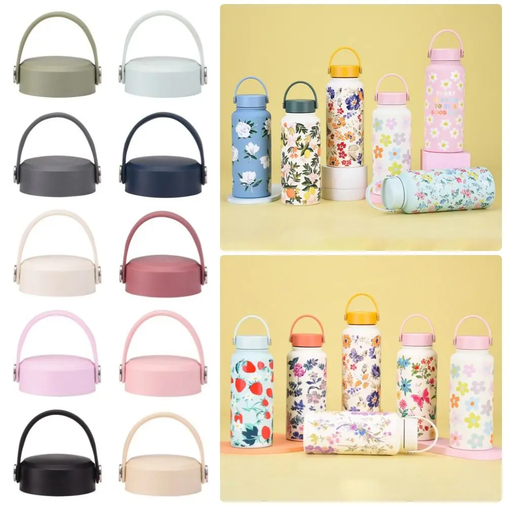 Sealing Bottle Cover Splash Spill Proof Plain Only Lid For 1000ml Cup Multicolor Thermos Cup Cap Cover Accessory with Handle
