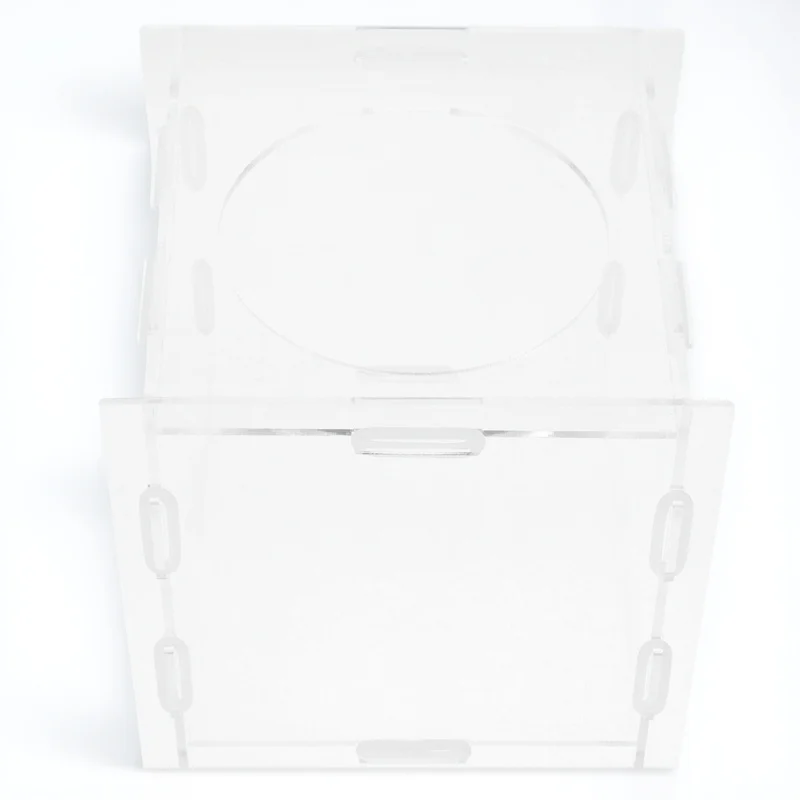 1 قطعة صندوق السحب الاكريليك تذكرة الاقتراع التبرع تخزين الحاويات للحزب Fundraising نصائح لعبة اليانصيب مسابقة التصويت #6