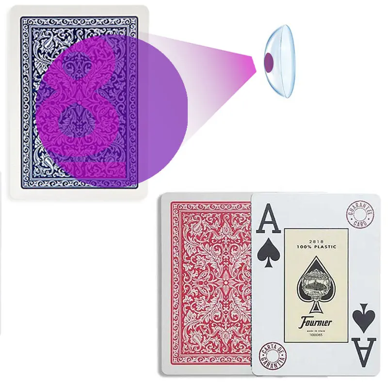 

Infrared Marked Cards for UV Invisible Ink lenses Anti Cheating Poker Fournier 2818 Board Game