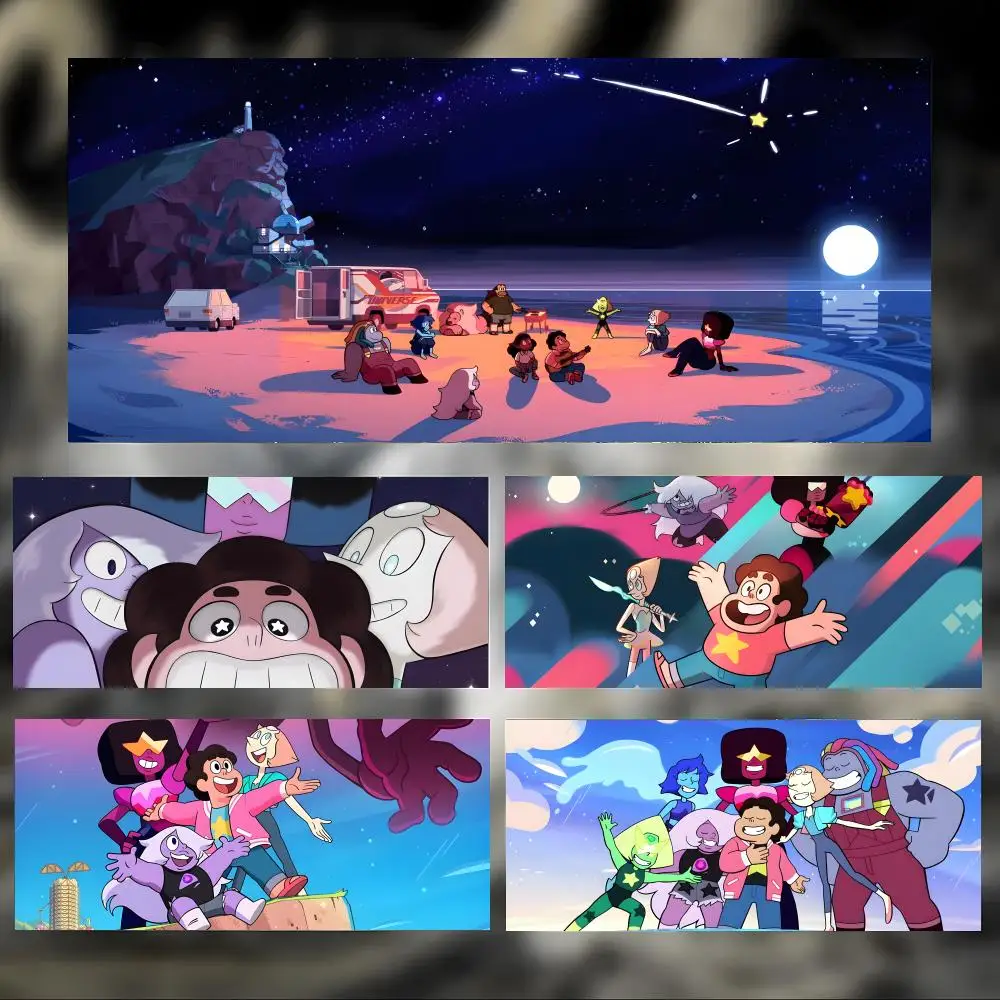 Kind Colorful Cartoon S-Steven Universe Mouse Pad Large Thick Desk Pad Stitched Edges Gaming Mouse Mat for PC