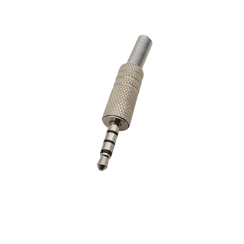 5Pcs Metal 3.5mm Male Plug 2/3/4 Poles Mono/Stereo Audio Headphone Connector Jack TS/TRS/TRRS 3.5mm Plug Soldering DIY Repair