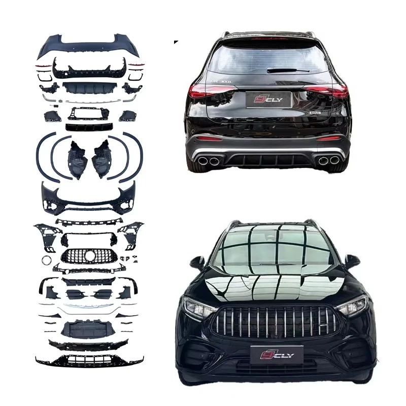 

GLC Auto Parts W254 Upgrade GLC63 Body Kit Front Bumper Grille Rear Bumper Fenders 2023-2024 Style
