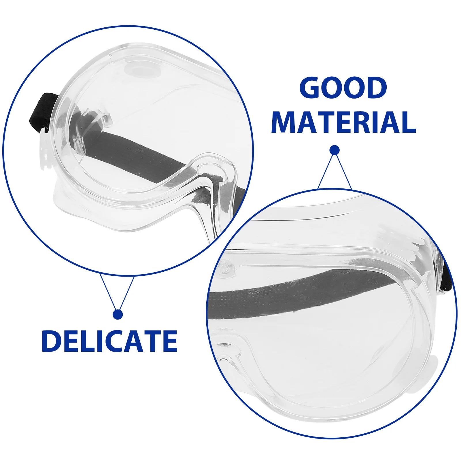 

2pcs Anti fog Safety Goggles Transparent Lens Eye Protection Splash Proof Debris Resistant Fog Free Protective