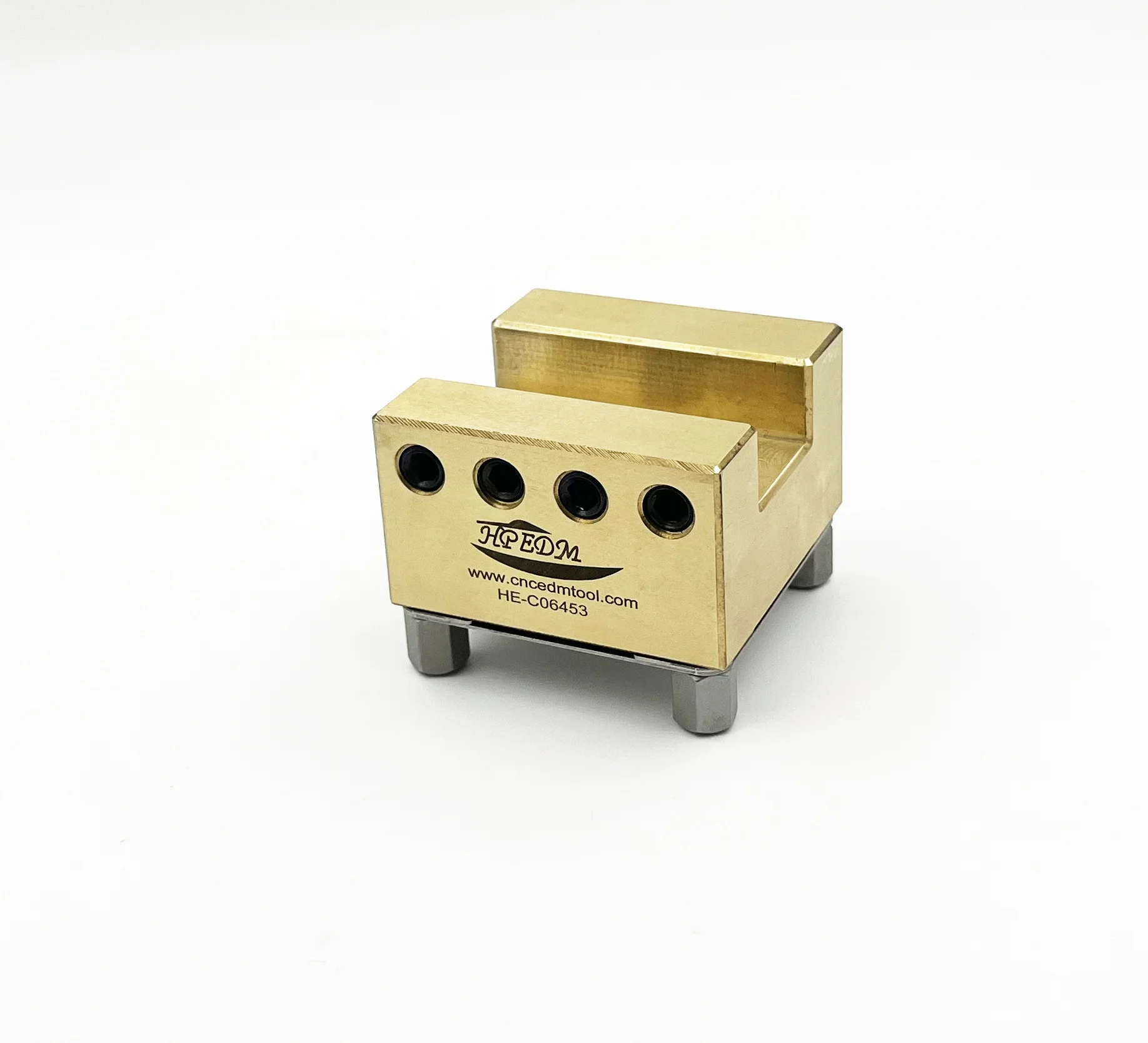 

Precision ER-009223 Oblong Slot U20 Brass Electrode Holder With Chip Hole For Workpiece And Electrode Processing HE-E06453