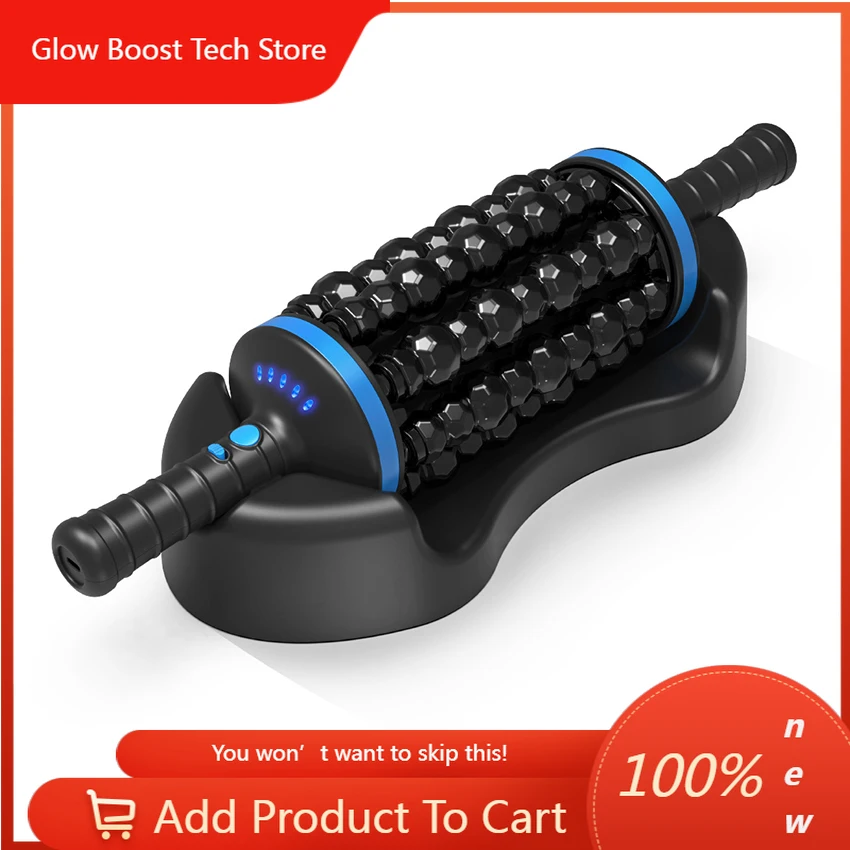

GBCordless Roller Body Massager Muscle Fascia Relaxation Vibrators Home Fitness Exercise Abdominal and Leg Relaxation Relieve Pa
