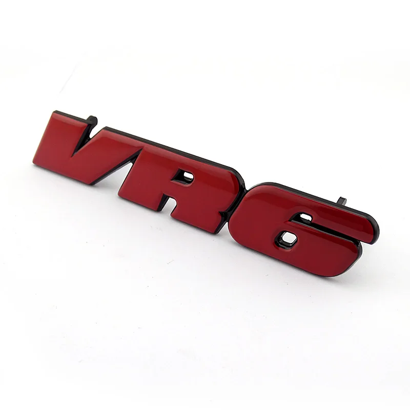 Red Chrome Color Original Quality Car Front Grill 3D Sticker VR6 Outlet Badge MK3 Emblem for Golf 3