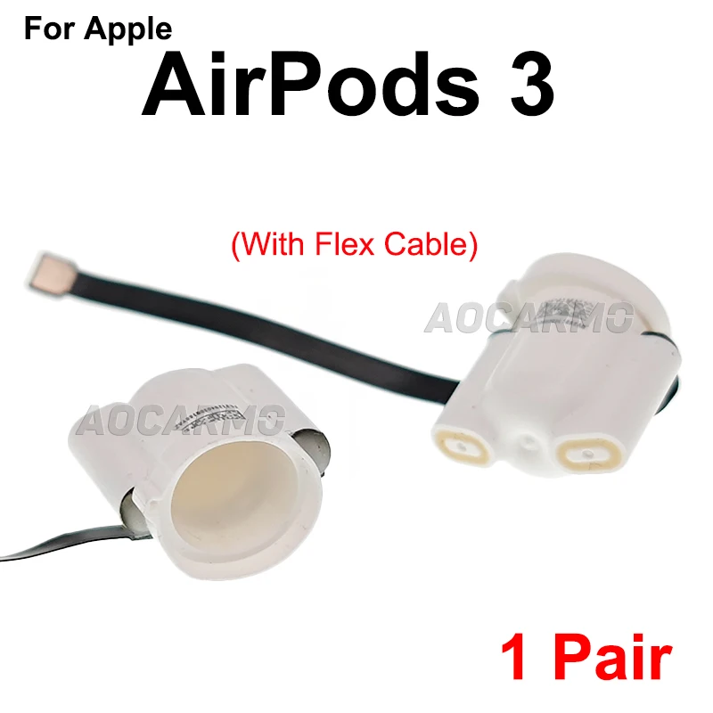 Aocarmo For Apple AirPods 1 2 3 Pro Pro2 Earphone Battery Compartment Charging Connector Copper Sheet Repair Replacement Part