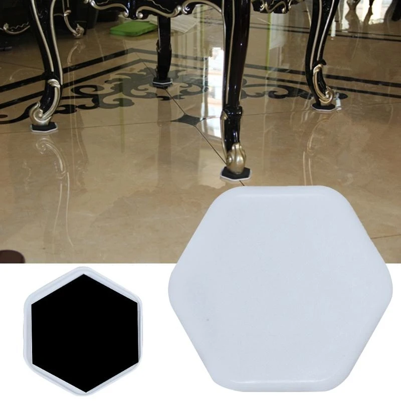 4Pcs Heavy Duty Furniture Sliders Table Moving Pads Floor Protector Easy Move Self-Adhesive Chair Sofa Legs for best sale