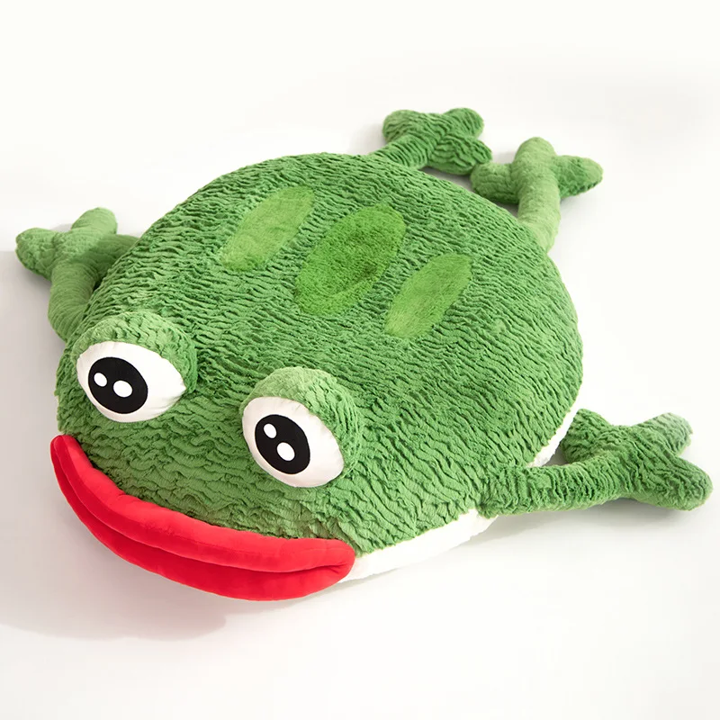 High Quality  Frog 35-120cm Home Throw Pillow Cushion Sausage Mouth Soft Funny Babys Accompany Sleeping Girl Birthday Gift Decor