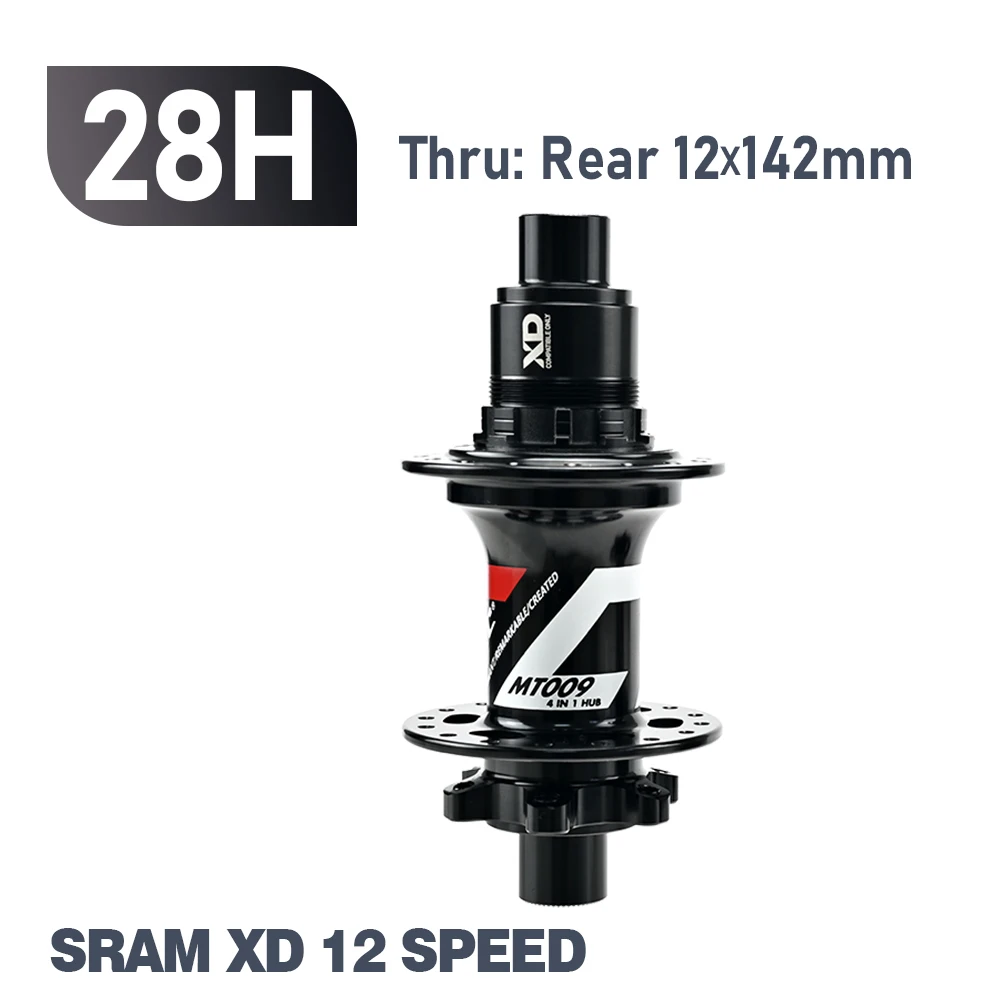 ARC MT009 Rear Hub 4in1 BOOST 10x135 12x142 12x148 MTB XC Gravel E Bike Bicycle Hub 28H 32H HG XD MS-Micro Spline 12V 6 Pawl image 3