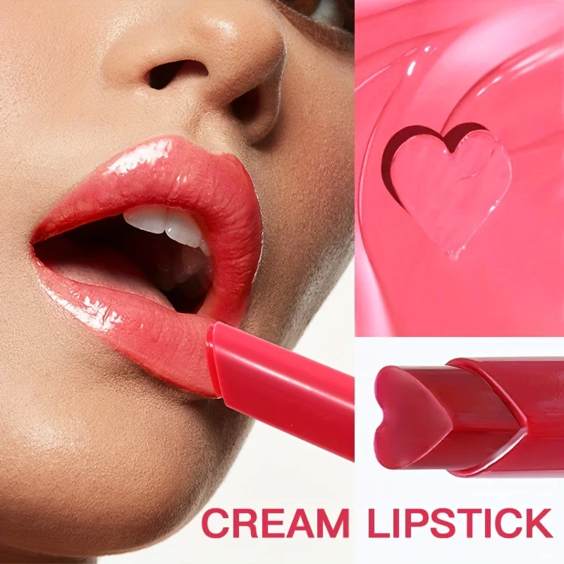 ลิปสติกเนื้อชุ่มชื้น ลิปบาล์มเนื้อแน่นสีชัด ติดทนนาน บำรุงริมฝีปาก
