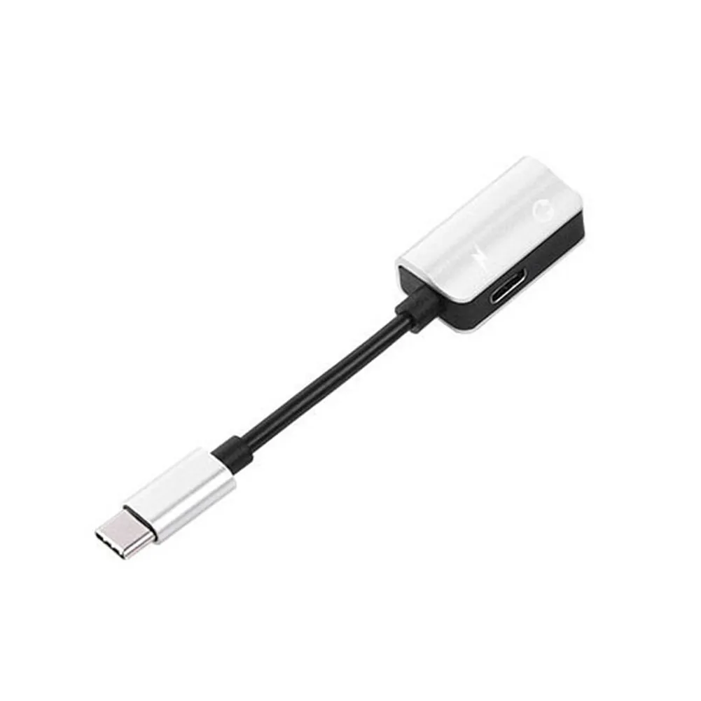 USB-C Type-C to 3.5mm Jack AUX Headphone Audio Splitter Charging Adapter Cable EM88