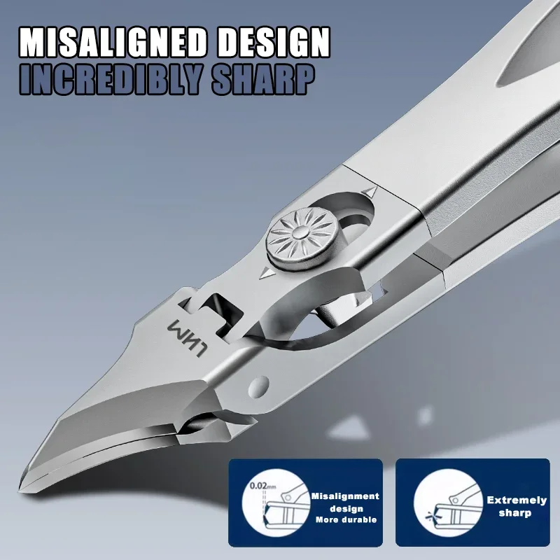 High-quality nail clippers, specially designed angled, splash-proof, wide-opening nail clippers for trimming thick nails