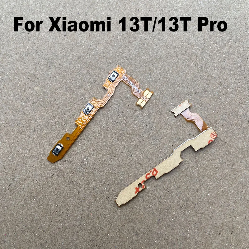 

10PCS For Xiaomi 13T / 13T Pro Power Volume Flex Cable Side Key Switch ON OFF Up Down Control Button Repair Parts