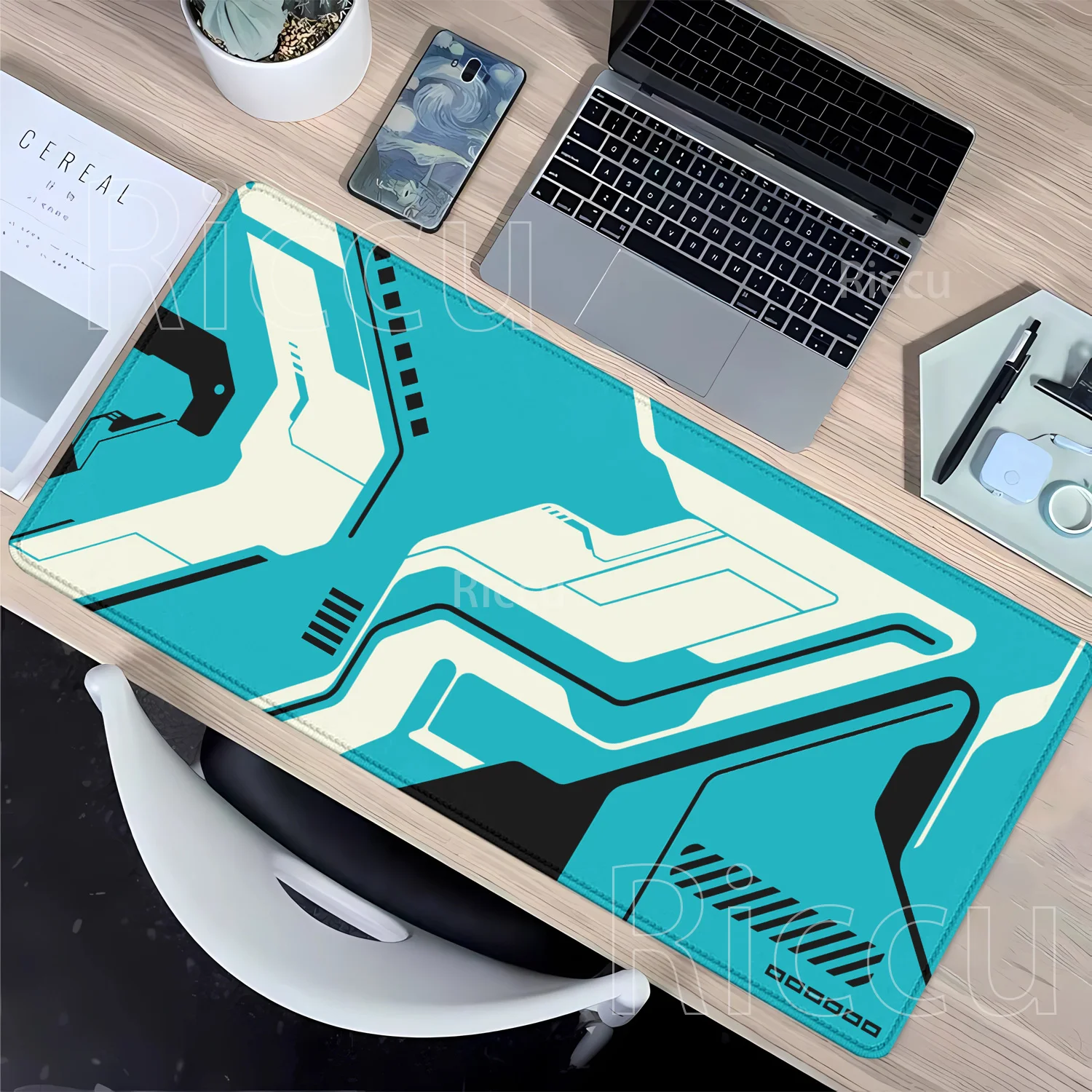 

Большой коврик для мыши и клавиатуры с HD-печатью, нескользящий, из натурального каучука, для геймеров, для ПК, киберспорта, настольный коврик