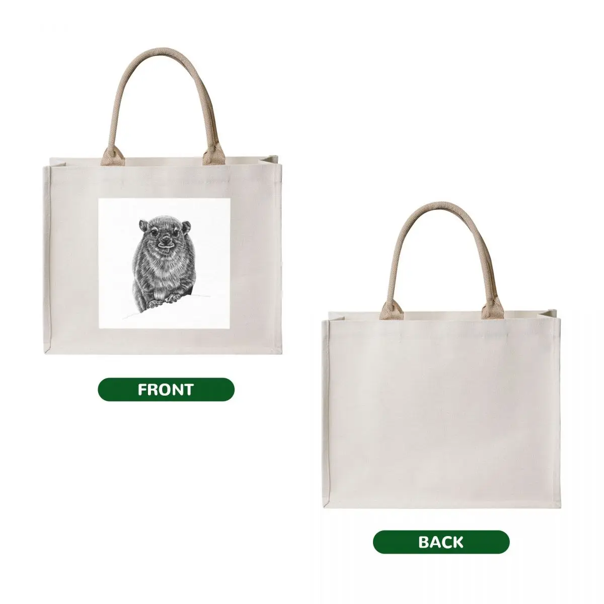 Baby rock hyrax Tote Bag Women's beach bags bags woman 2025 cute tote bag eco pack