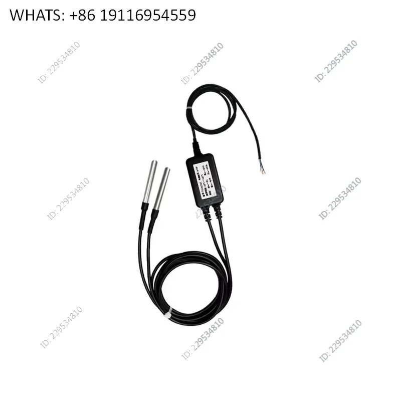 1pcs High Precision RS485 Temperature Sensor with DS18B20 Waterproof Industrial Probe and Modbus Data Acquisition Module