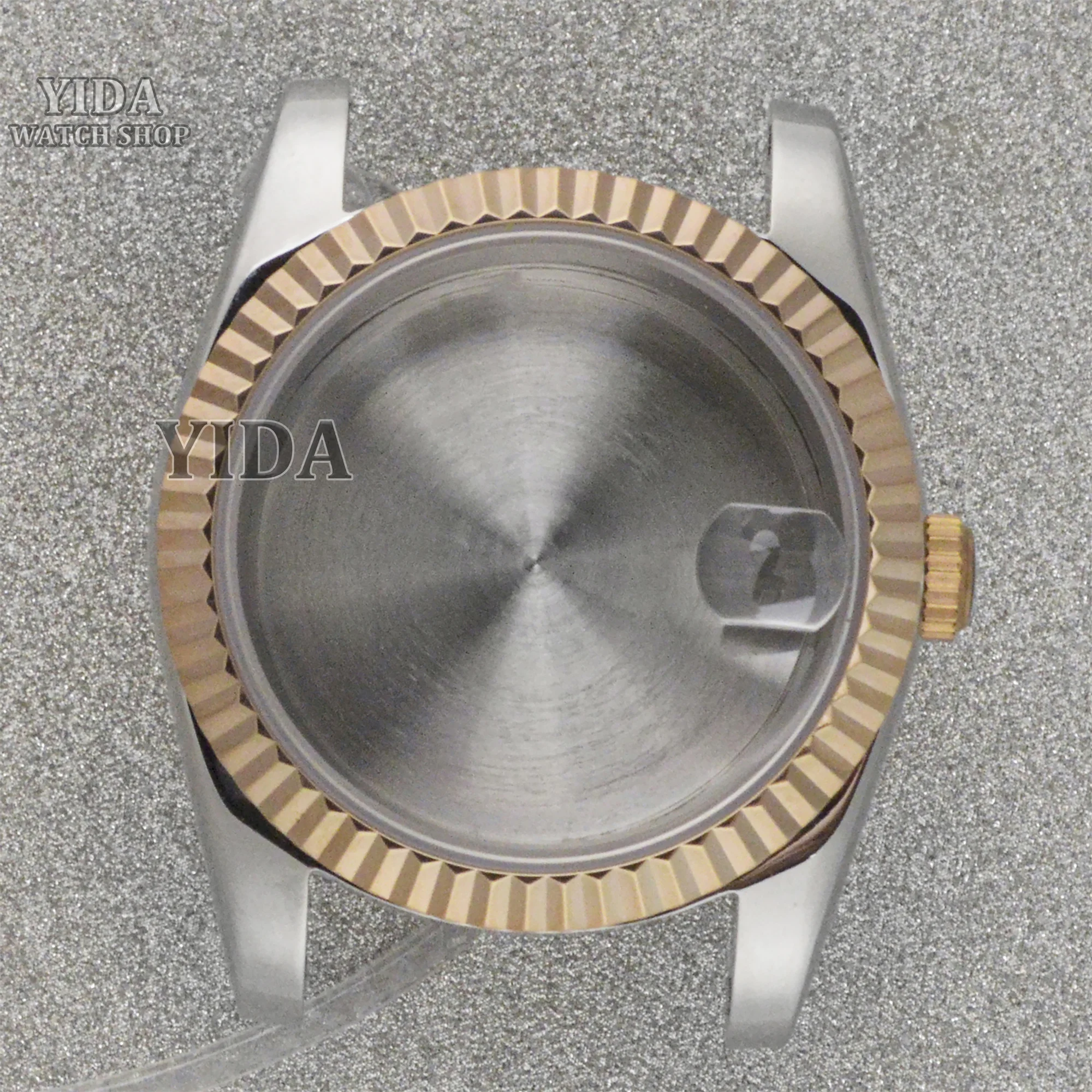 Casing NH35 36Mm/39Mm Casing Jam Tangan Kaca Safir Baja Tahan Karat untuk Gerakan NH35 NH36 10ATM Alat Perbaikan Casing Datejust Tahan Air