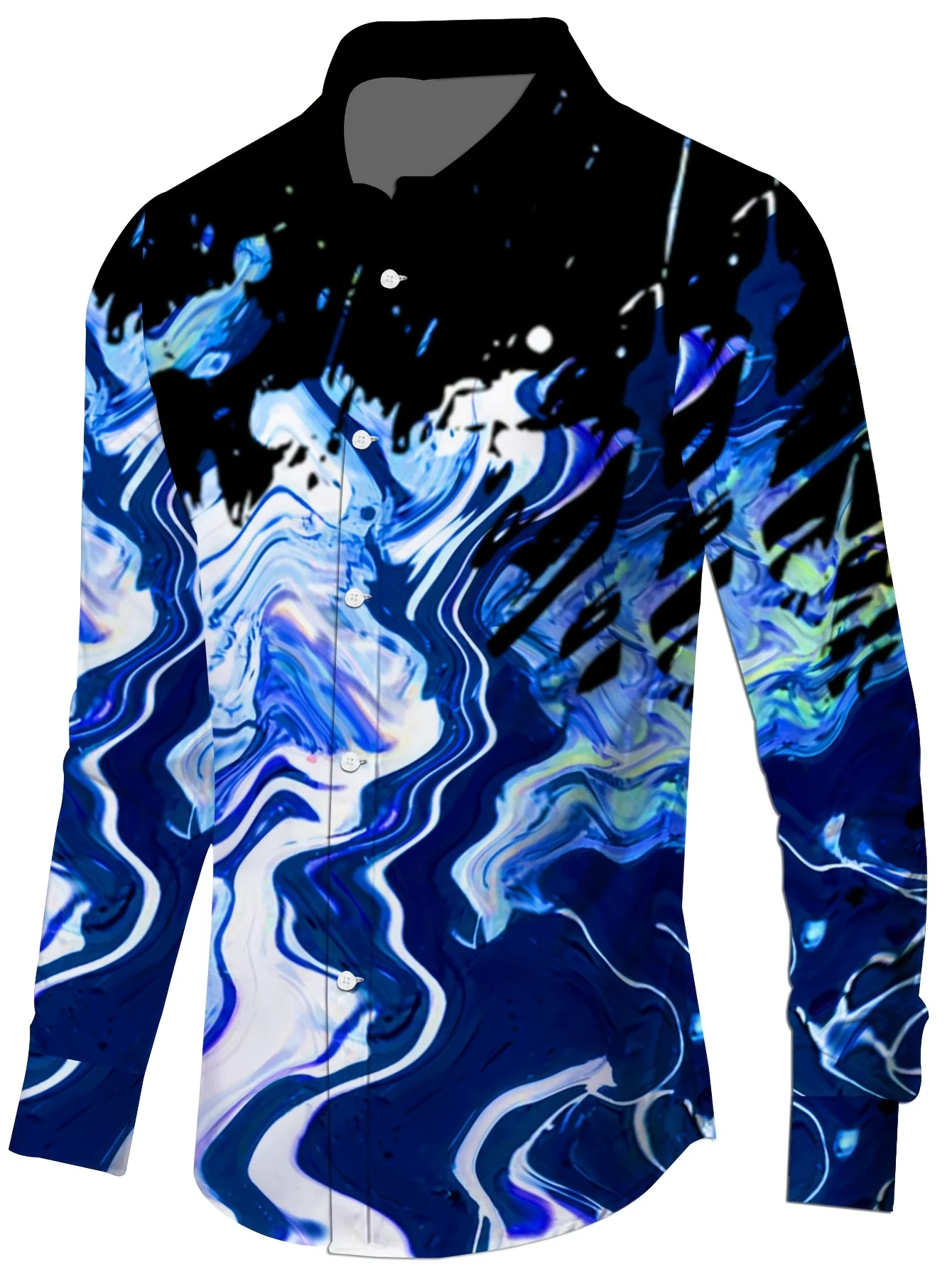 

2025 Men's casual long-sleeved shirts look good in all seasons and come in a variety of patterns