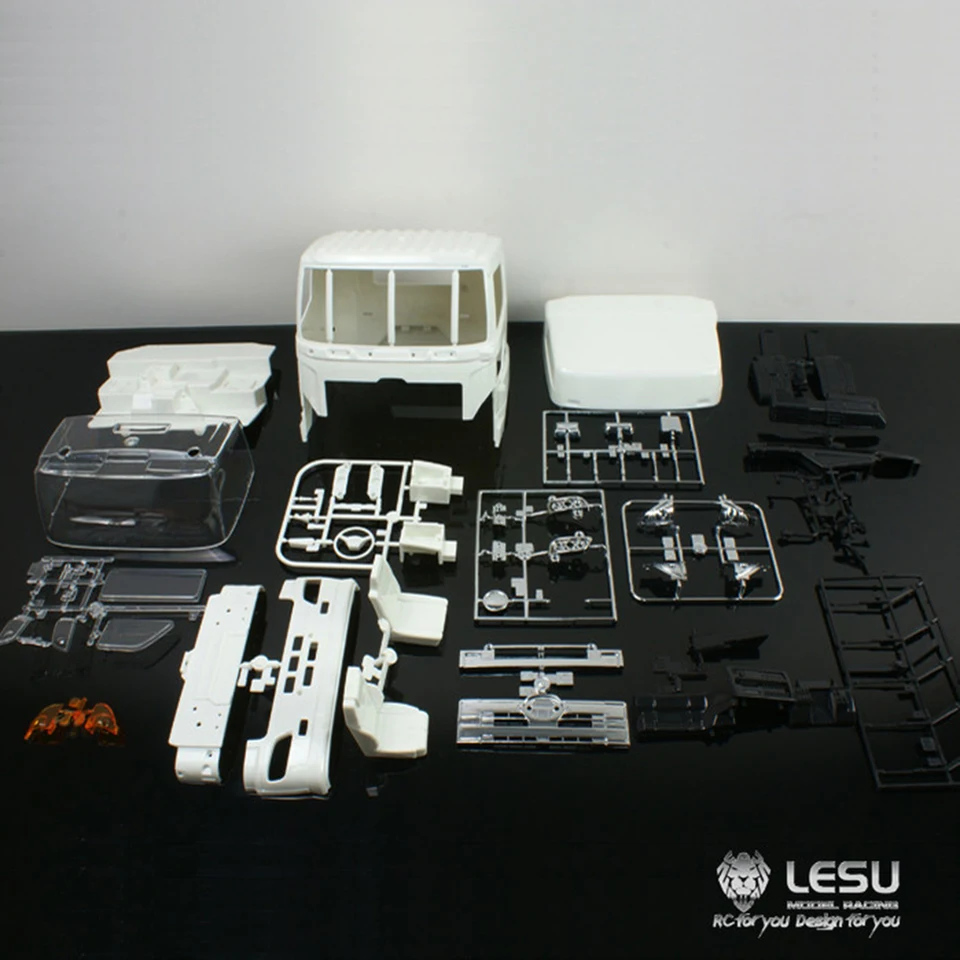 LESU 1/14 Scale 700 Cab Kit Cabin Assembly For Tamiya Hino 1/14 RC