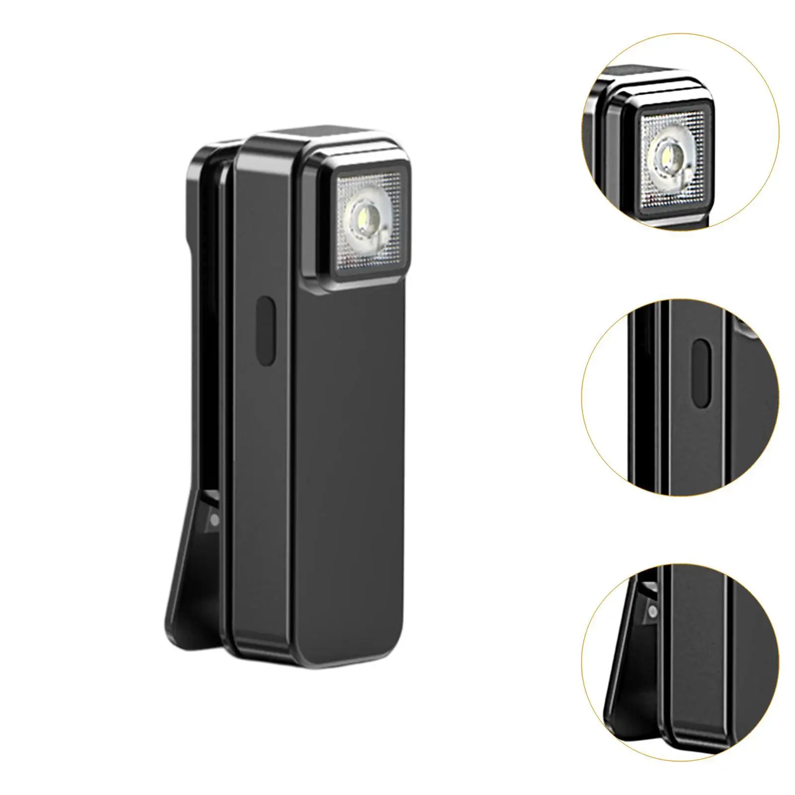 Clip on Hat Light Rotatable USB Rechargeable Adjustable Powerful Multipurpose