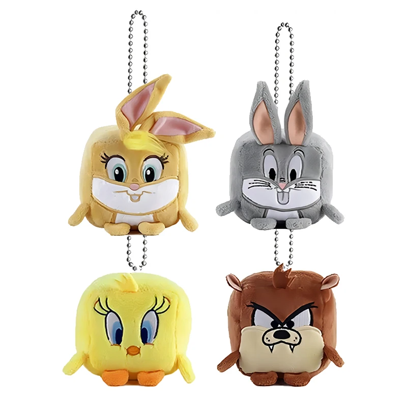 Брелок Looney Tunes в виде багсов, кролика, плюшевой игрушки, брелок в виде птицы, Lola Bunny, брелок для ключей, аниме, кукла из фильма, искусственный подарок