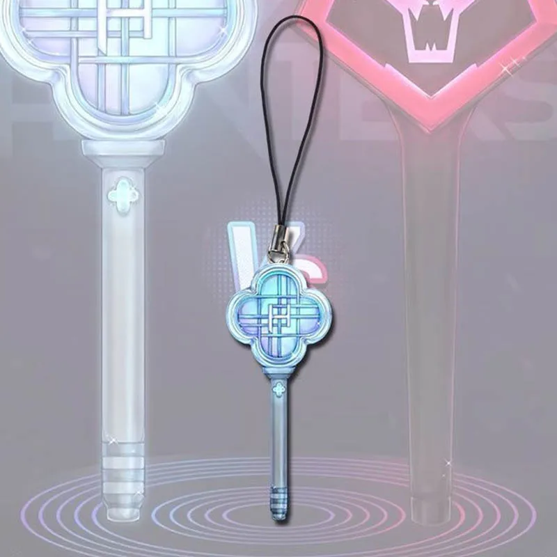 أنيمي فيلم KPop شيطان الصيادين HUNTR/X تأثيري المفاتيح الاكريليك ضوء عصا قلادة كيرينغ سلسلة هواتف حقيبة اكسسوارات هدية #5