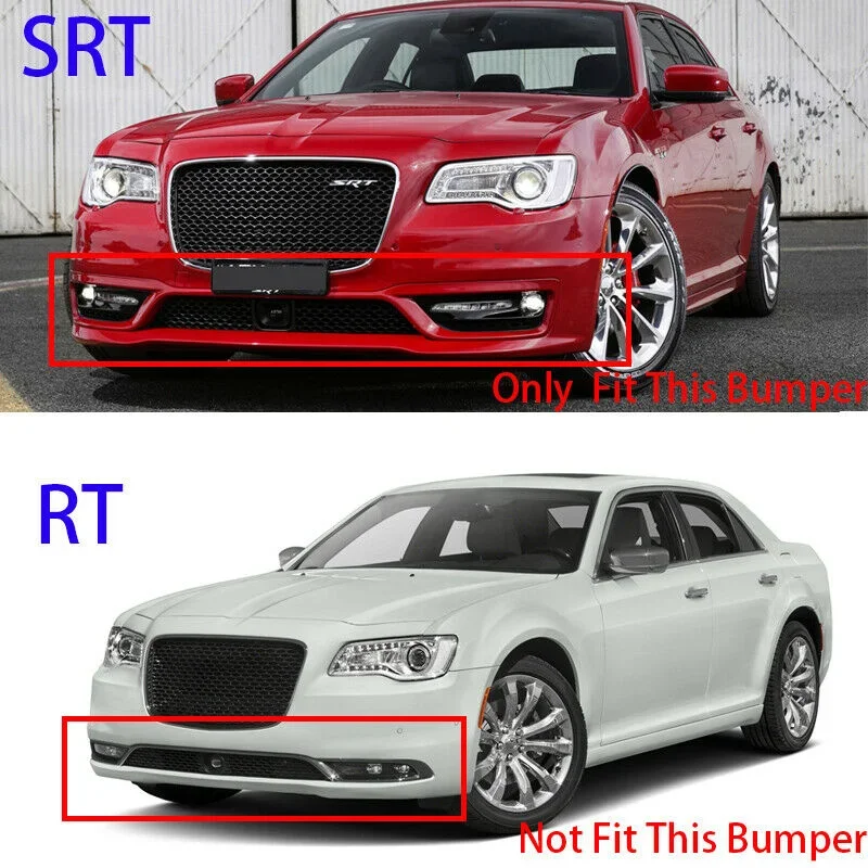 For Chrysler 300 C S Touring Sport SRT 2015-2023 3Pcs Front Bumper Lip Splitter Diffuser Spoiler Car Accessories