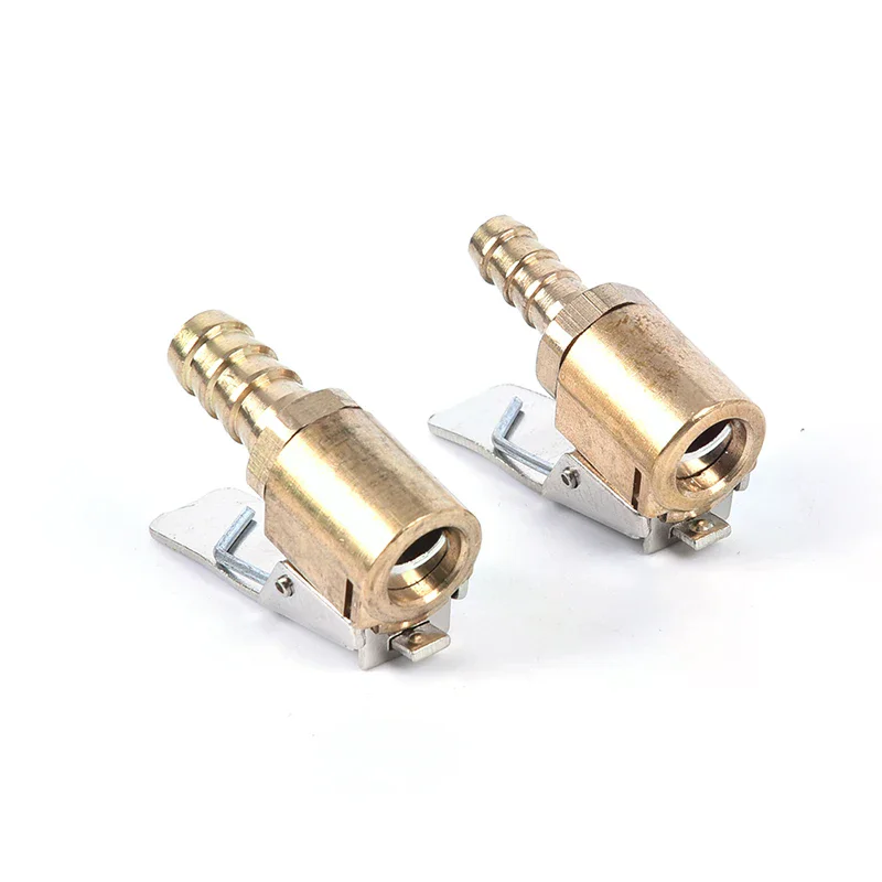 Connecteur de Valve de gonflage de pneu de voiture en laiton, mandrin d'air, Clip de pneu, adaptateur de voiture verrouillable