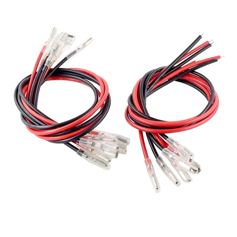 10Pcs 2.8/4.8/6.3mm Plug-in Spring Insert Female Terminal Cable Sheathed Single/Double Core Wire