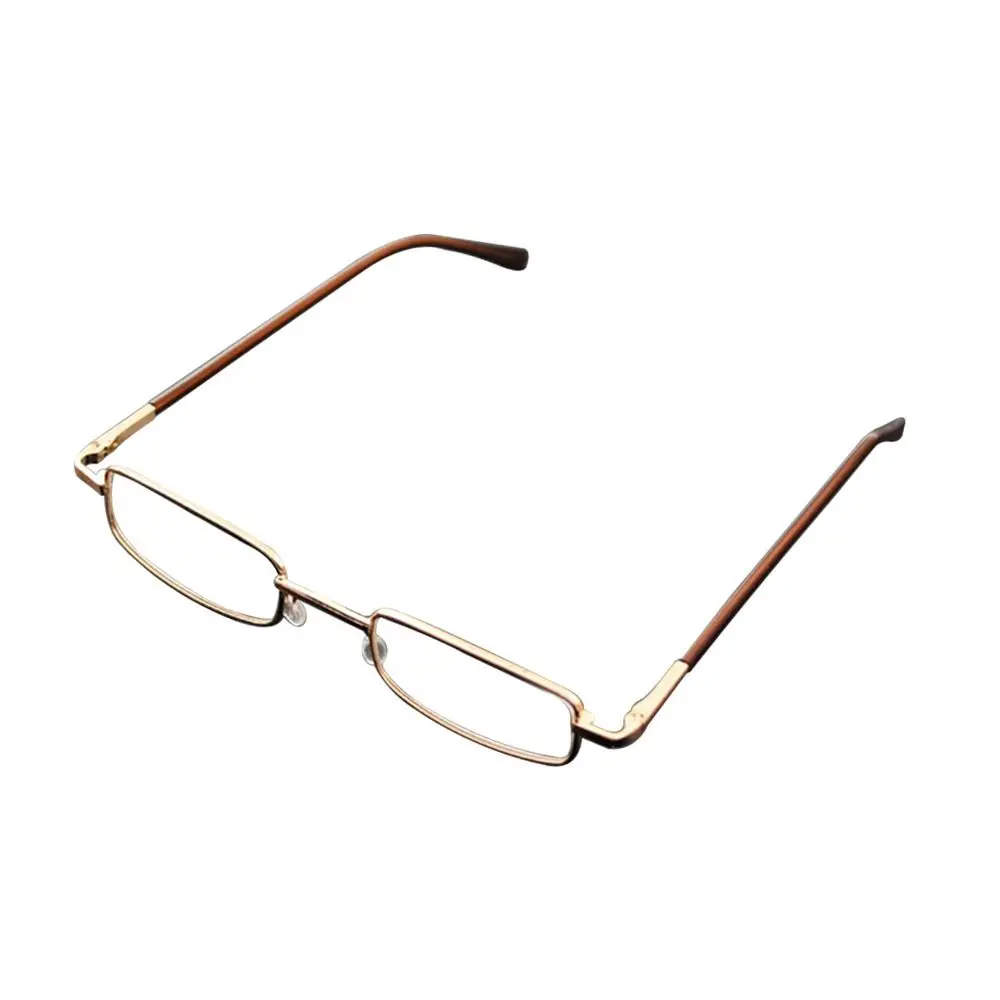 Elegant Eye Protection Reading Glasses Ultralight Metal Square Eyeglasses Presbyopic Eyewear for Men Women