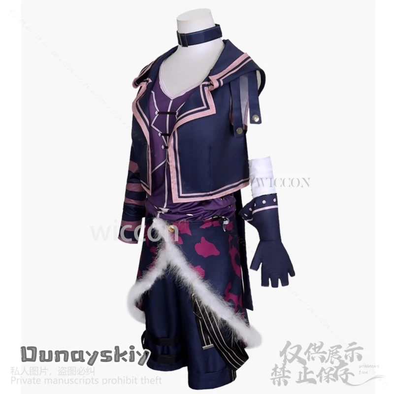 Flower V4 Cosplay Virtual YouTuber Costumes Short Pants Uniform Wigs For Boys Man Roleplay Halloween Christmas Party Customized