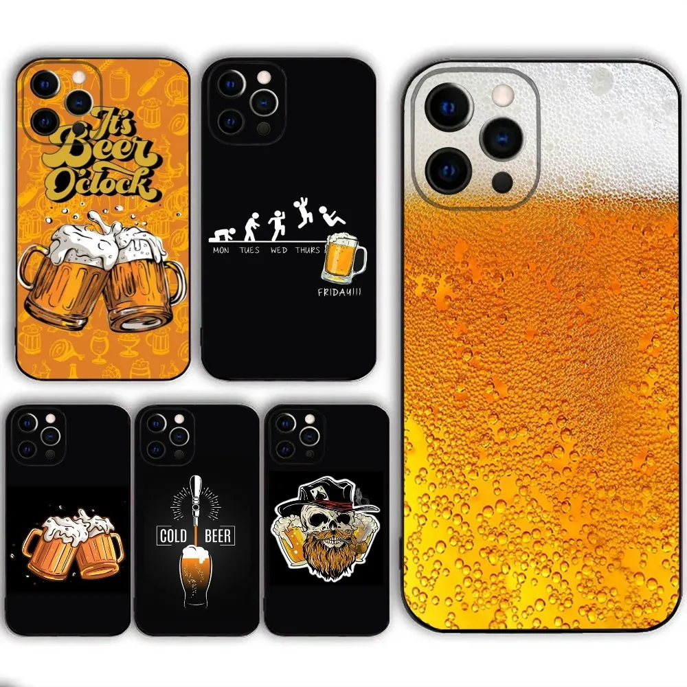 Beer Print  Phone Case  For IPHONE 15,13,14,12,Mini ,11, Xr, X ,Xs Pro Max 8, 7 Plus Back Cover