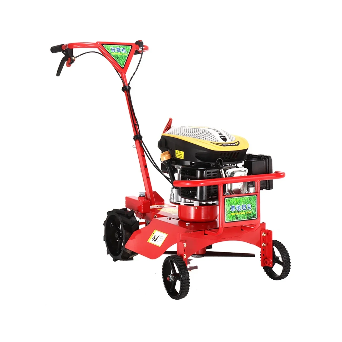 9 horsepower petrol mower,4-wheeled push-away lawnmower,grass mower,orchard tea garden weeder,brush cutter