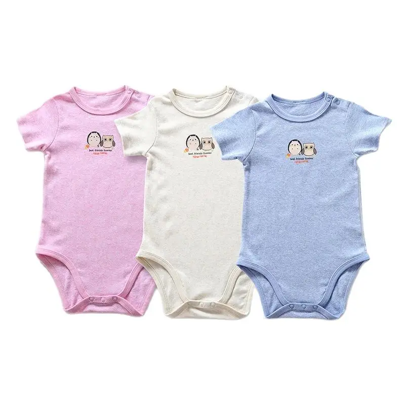 3M-4T Baby Bodysuit Baby Boy Girl Summer Clothes Short Sleeves Jumpsuit Outfit Bebes Cotton Onesies PyjamasToddler Kid Overall