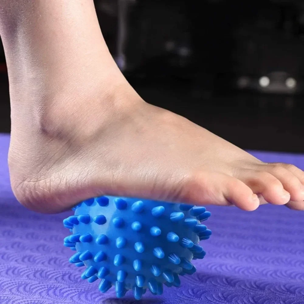 4 PCS Professional Massage Balls Foot Ball Foot Massager Spiky Roller for Deep Tissue Trigger(Green + Pink + Purple + Blue)